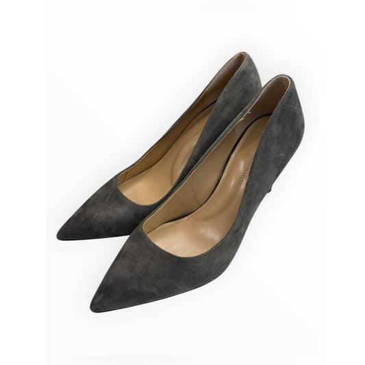 WHBM Gray Suede Pointy Toe Stiletto Size 7
