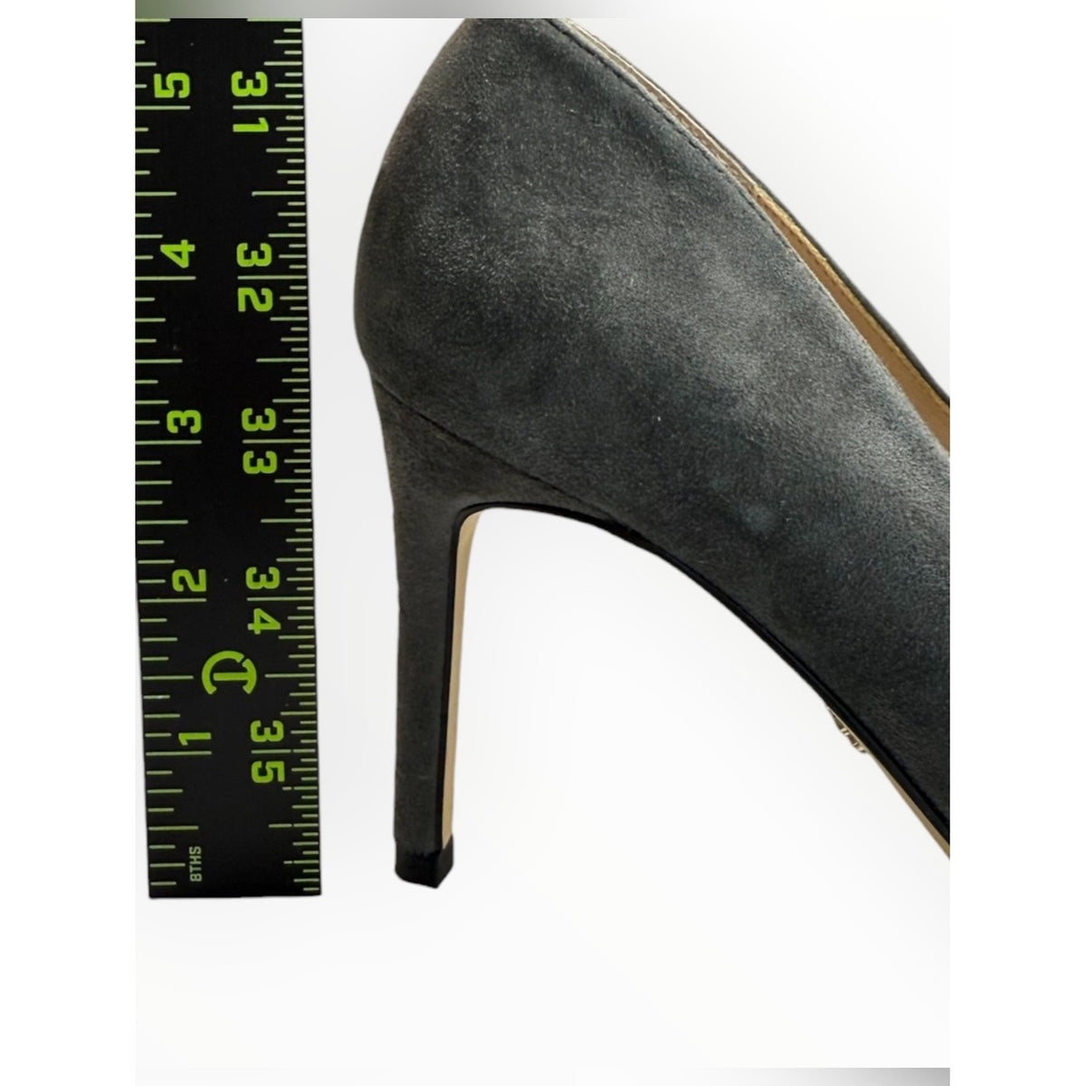 WHBM Gray Suede Pointy Toe Stiletto Size 7