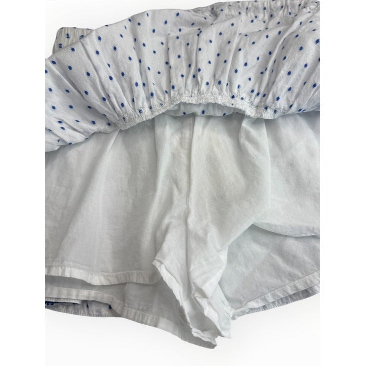 Cake for Dinner Blue Embroidered Tiered Mini Skort Size XS