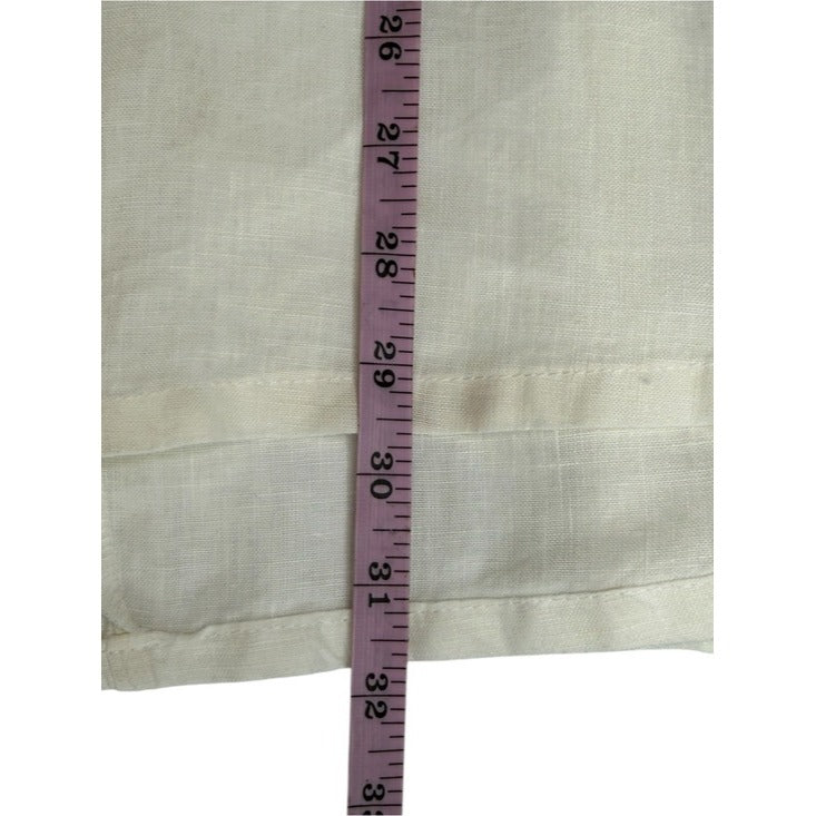 BRYN Walker White 100% Linen Tank Size 2X