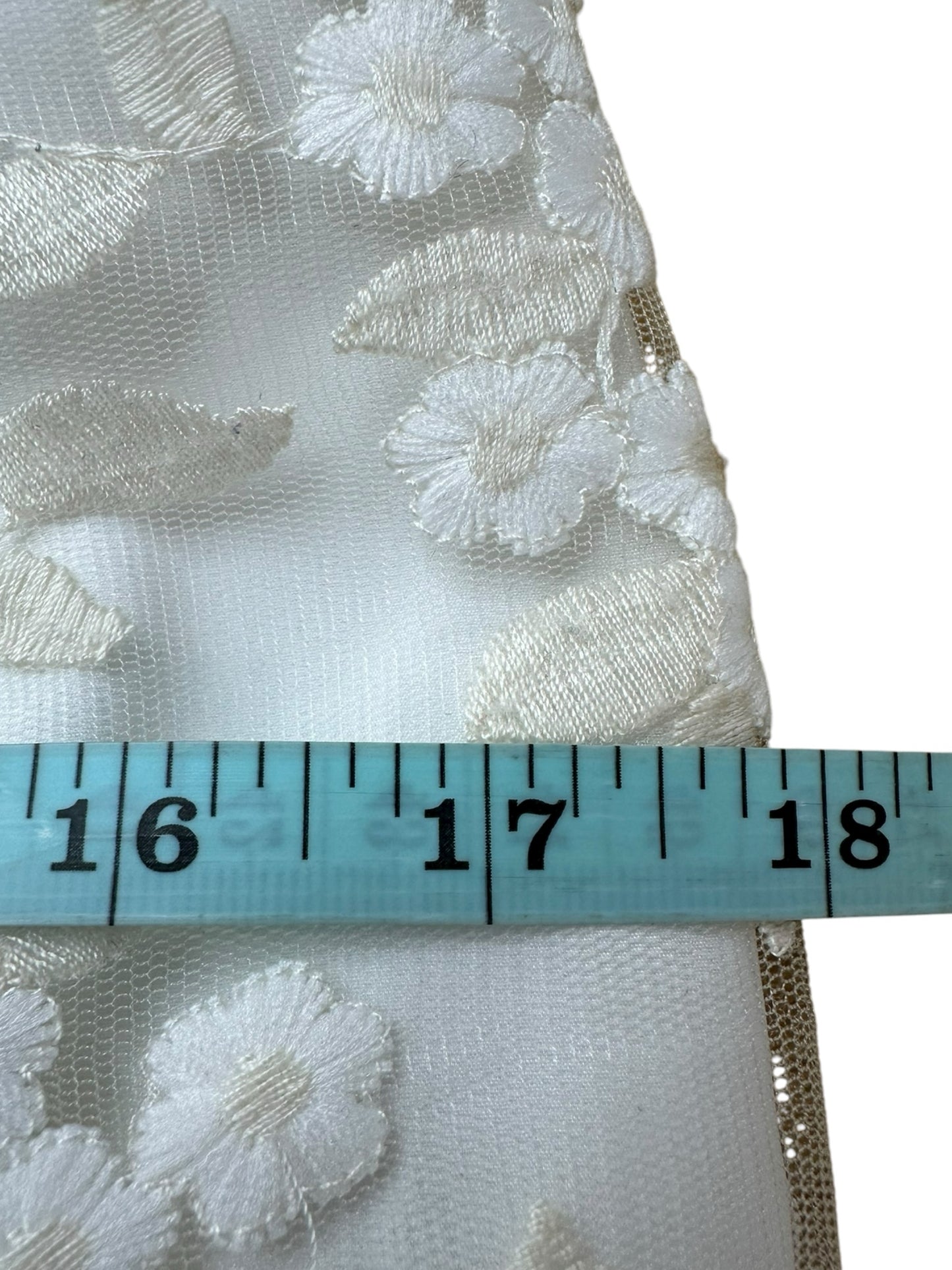 trina TRINA TURK Ivory Floral Lace Mini Cocktail Dress Size M