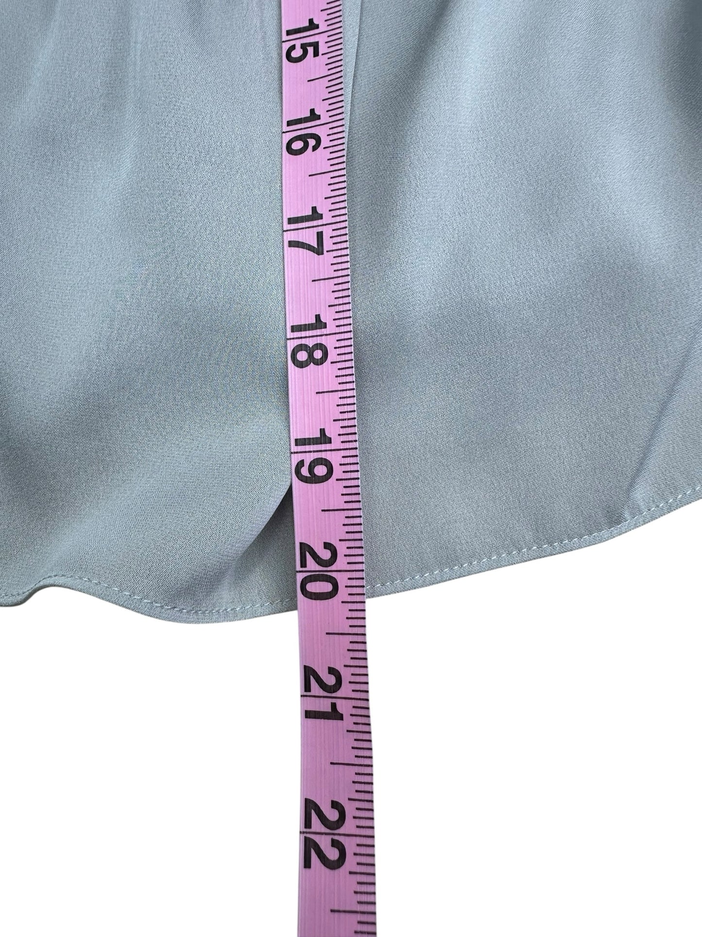 MILLY Gray Silk Strapless Blouse Size 8