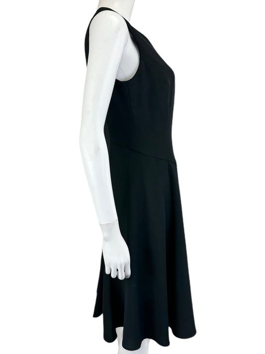 Talbots Black Sleeveless Midi Dress Size 4