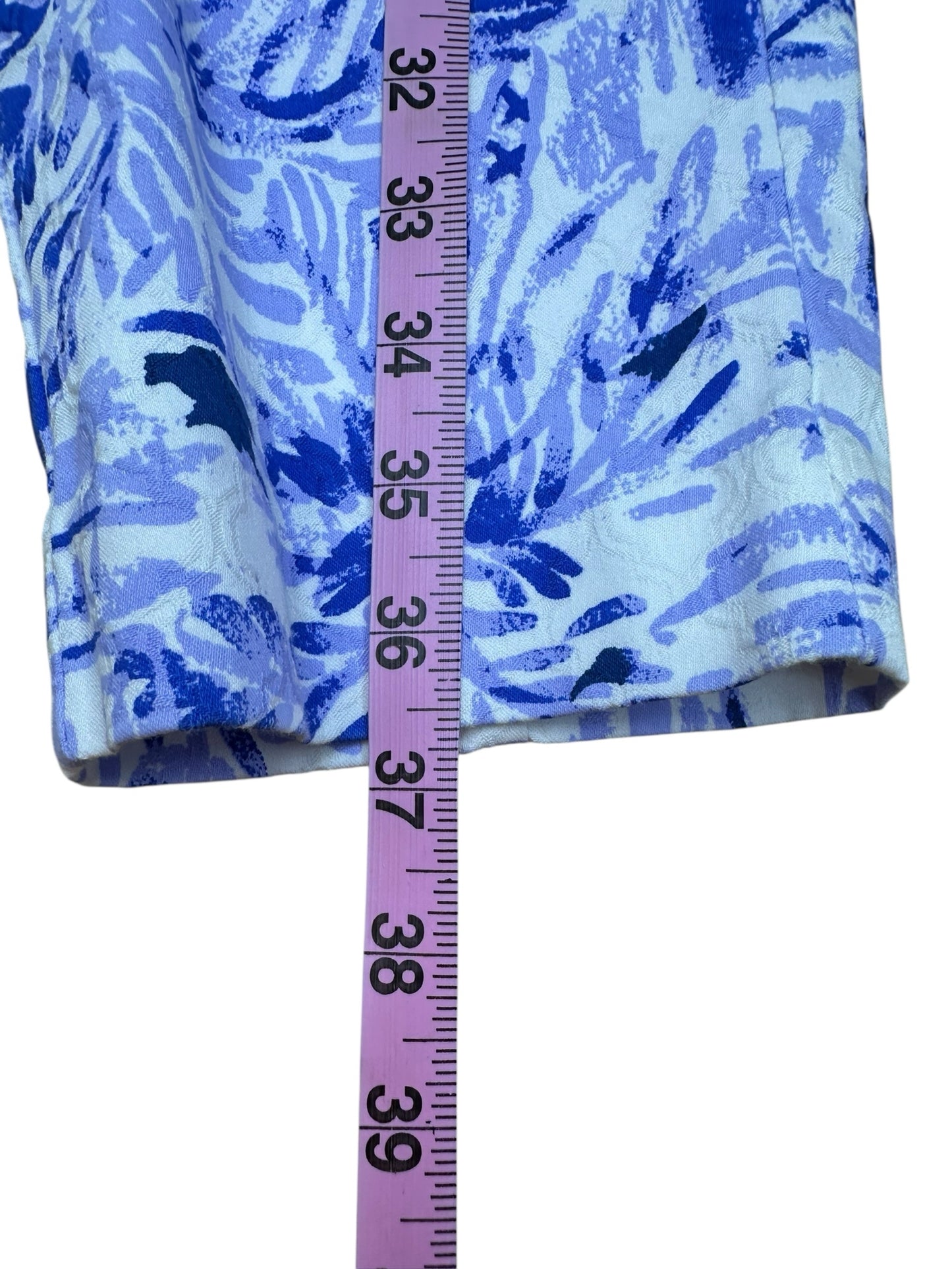 Lilly Pulitzer Purple and White Patterned Pants Size 10