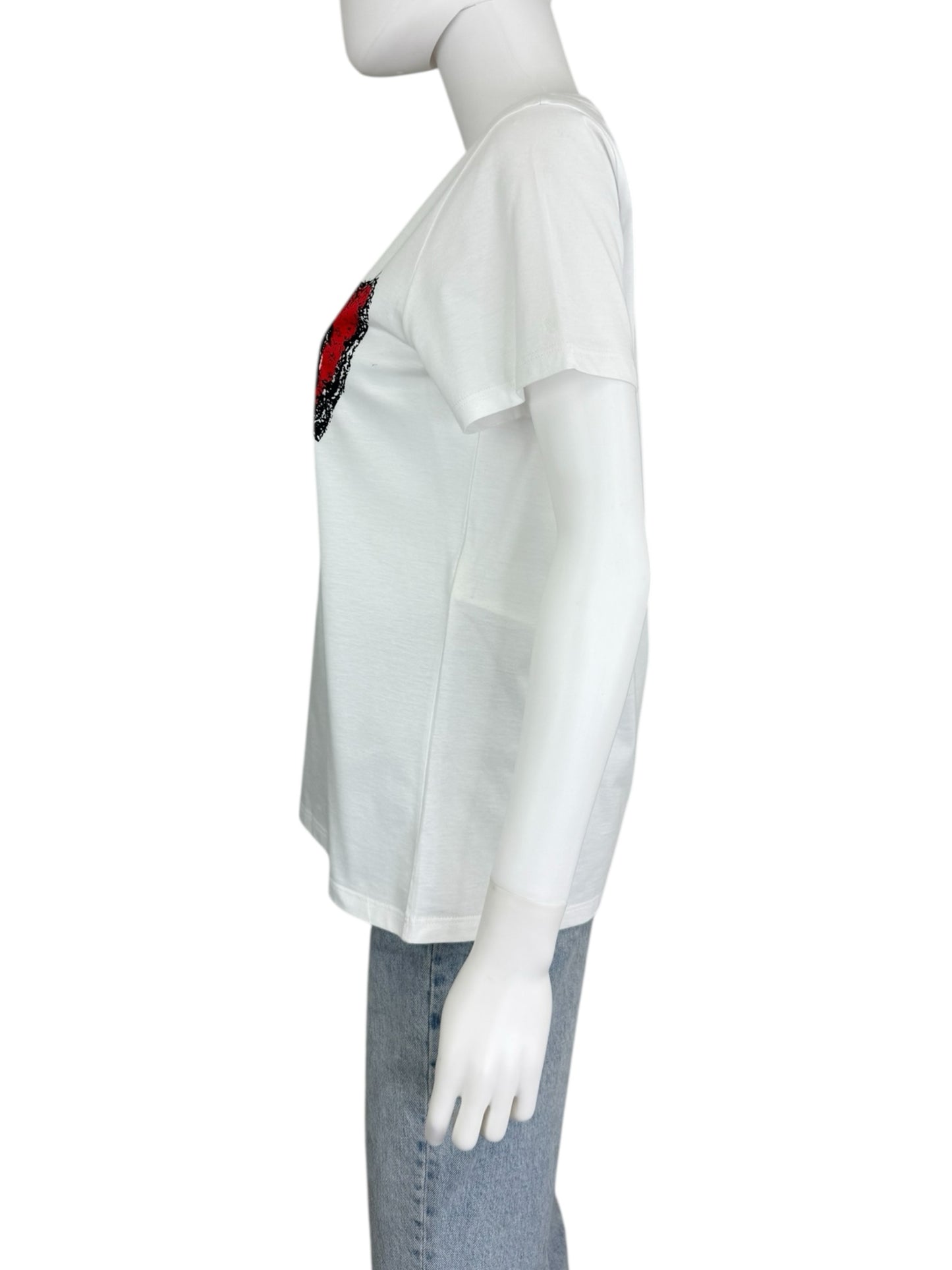 Alexander McQueen Heart Graphic Tee Size 42