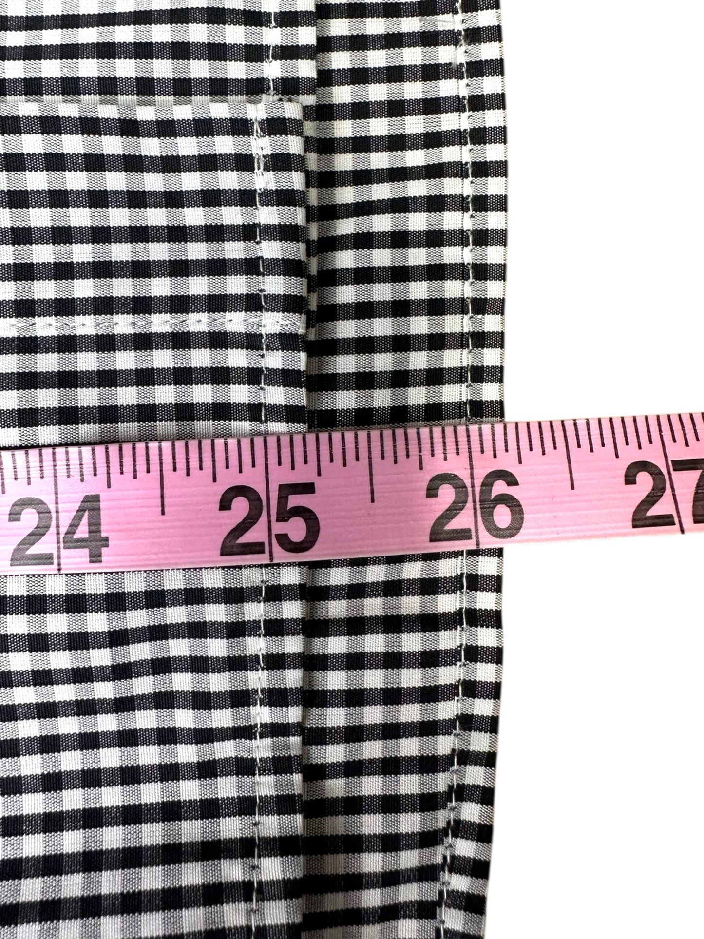 J. Crew Black Gingham Check Button-Down Size 4