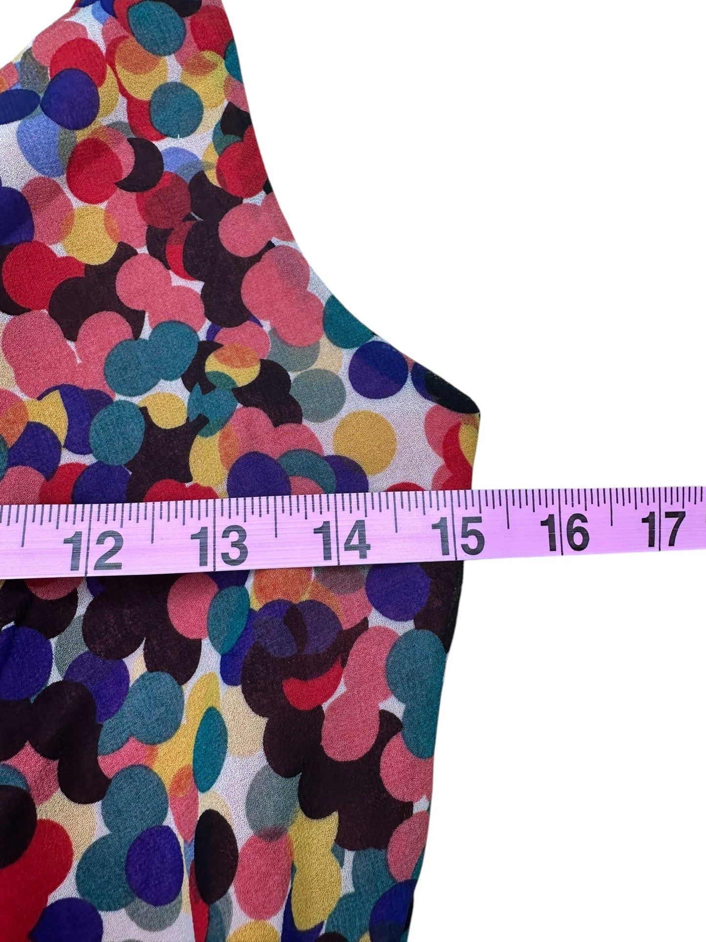 lavender brown Colorful Spotted Long dress Size M