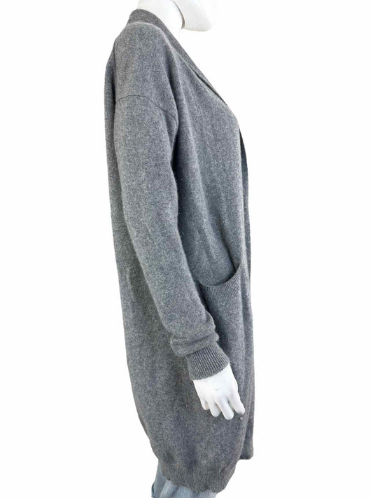 Vince. Gray 100% Cashmere Cardigan Size S