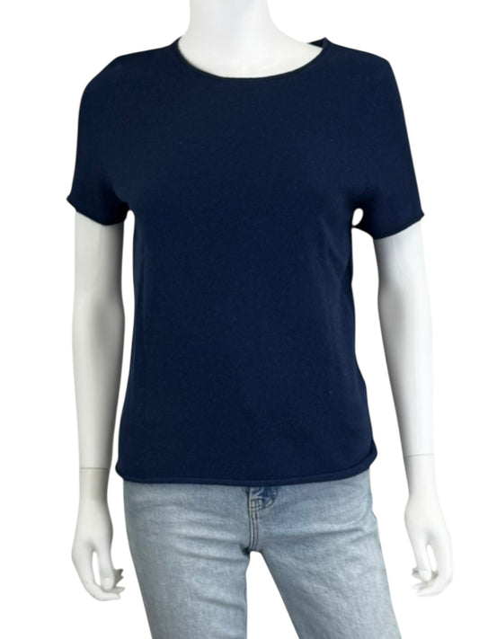 SKULL CASHMERE Navy 100% Cashmere Sweater Size M