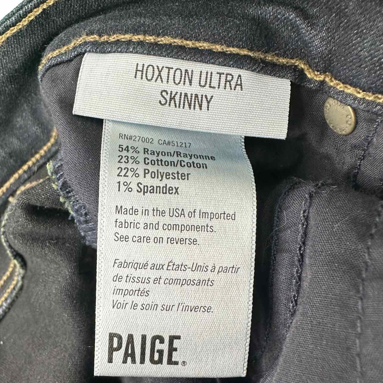 PAIGE Hoxton Ultra Skinny Jeans Size 24