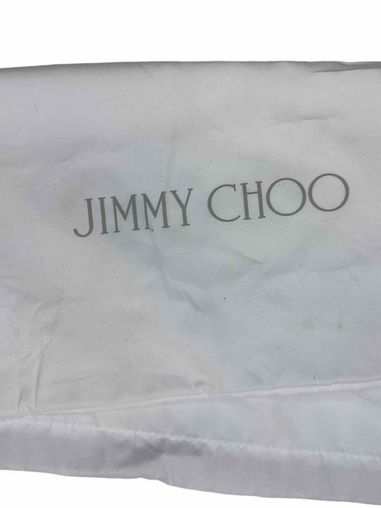 JIMMY CHOO Black Leather DAHLIA Platform Pumps Size 38