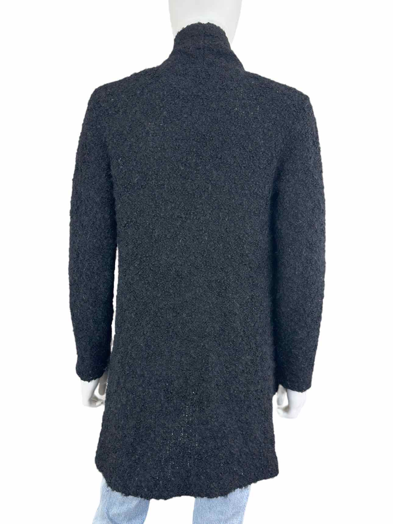 EILEEN FISHER Black Alpaca Wool Blend Cardigan Size S
