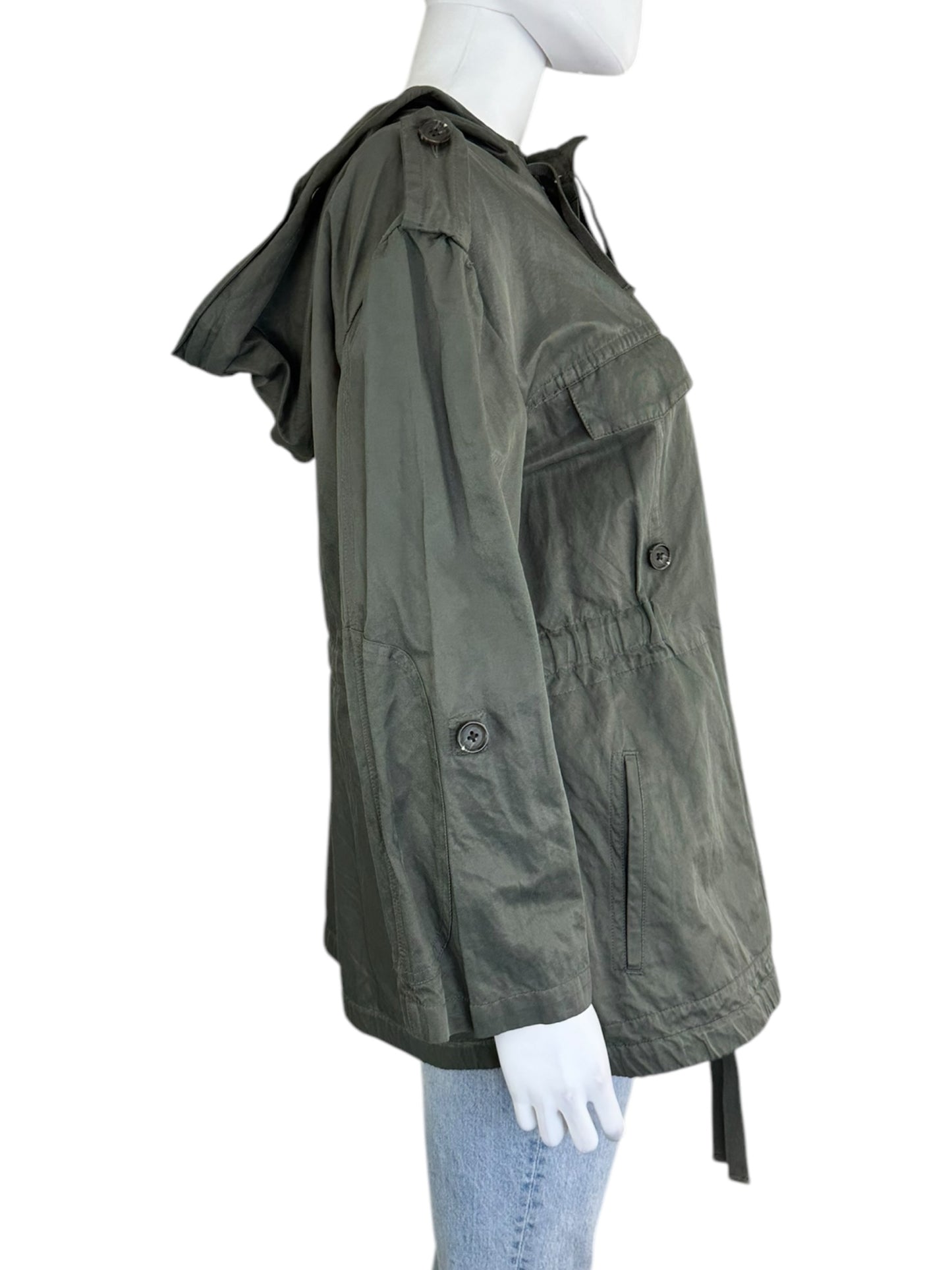 Joie Green Utility Rain Jacket Size L