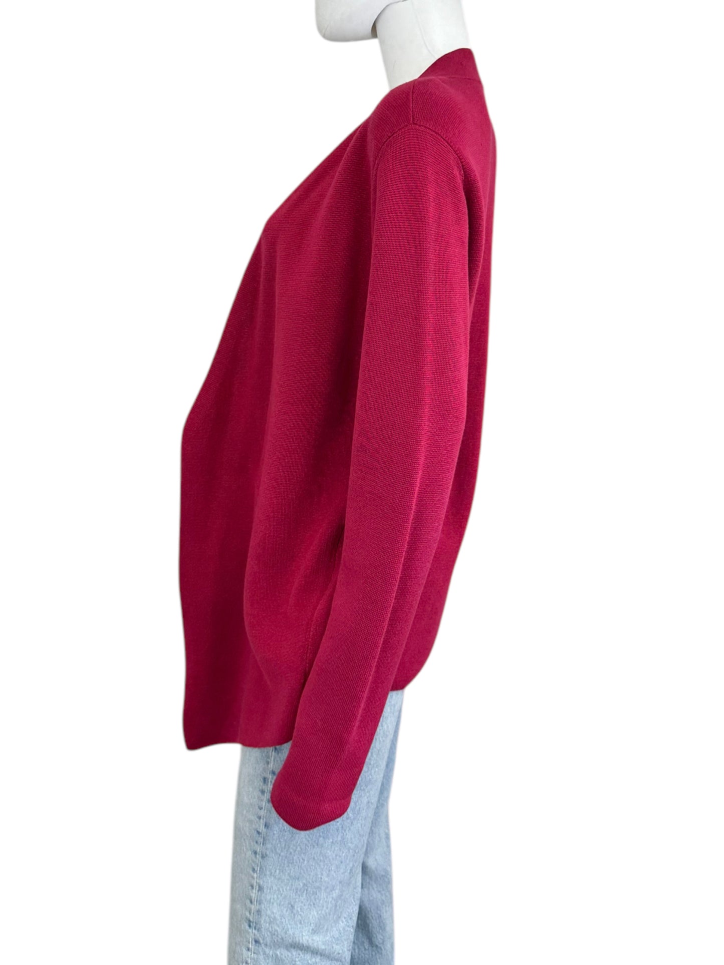 EILEEN FISHER Pink Silk Blend Cardigan Size S