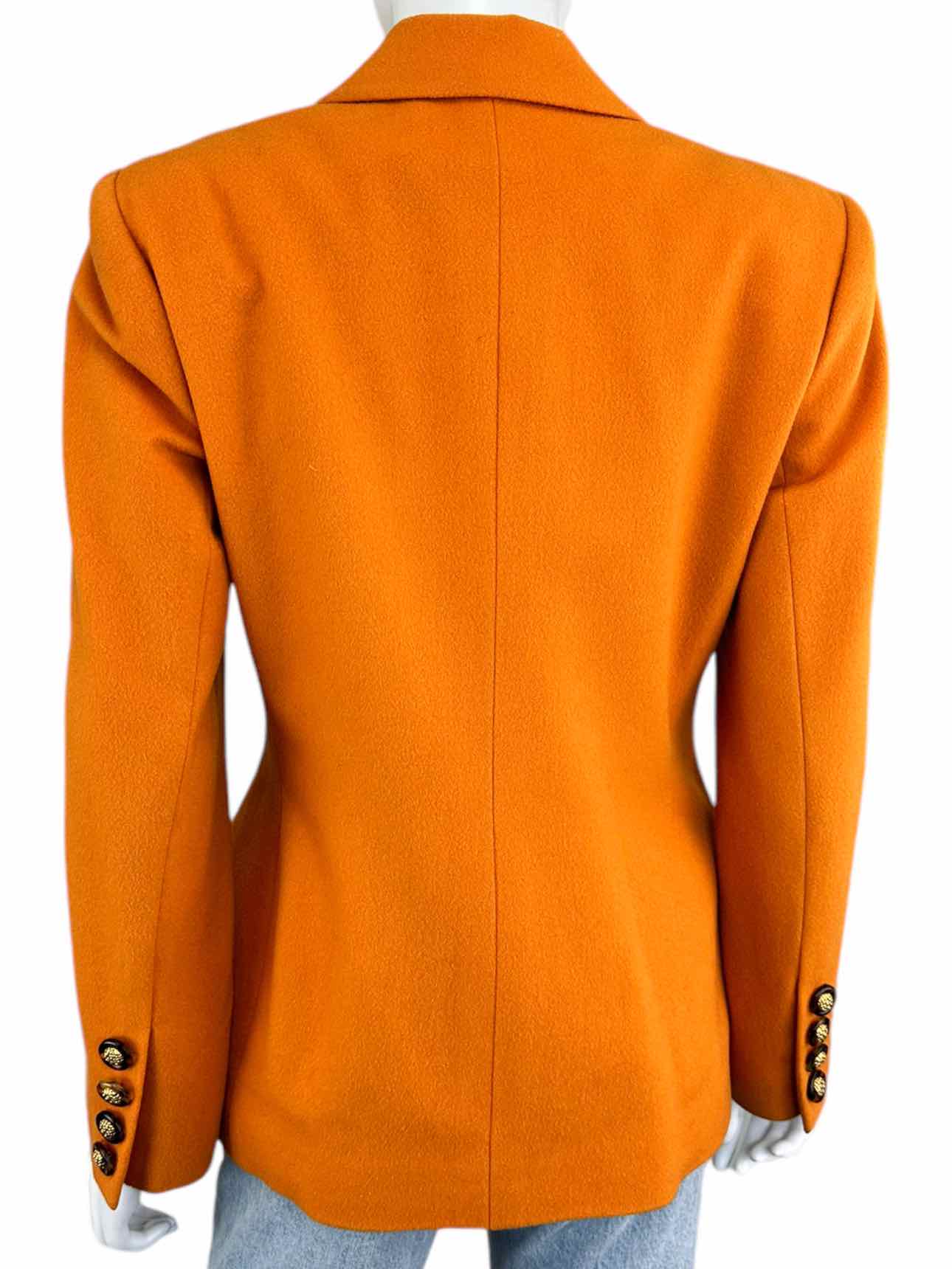 CARLISLE Wool Blend Orange Blazer Size 4