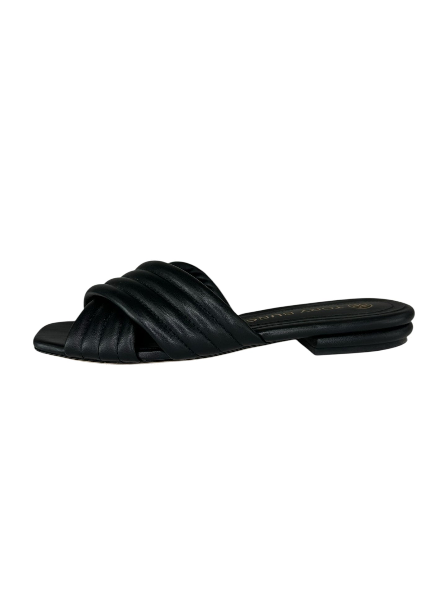 Tory Burch Black Quilted Kira Sandals Size 8