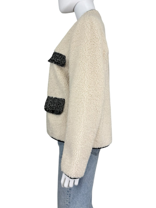 heartloom NWT Cream Sherpa Jacket Size L
