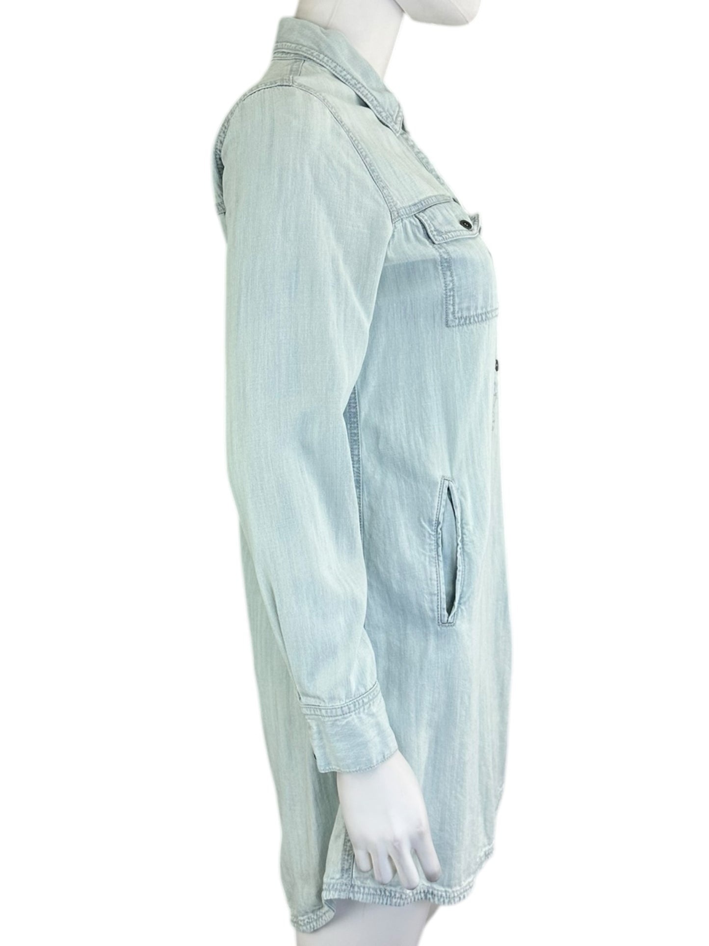 EILEEN FISHER Long Sleeve Button Dress Size XS
