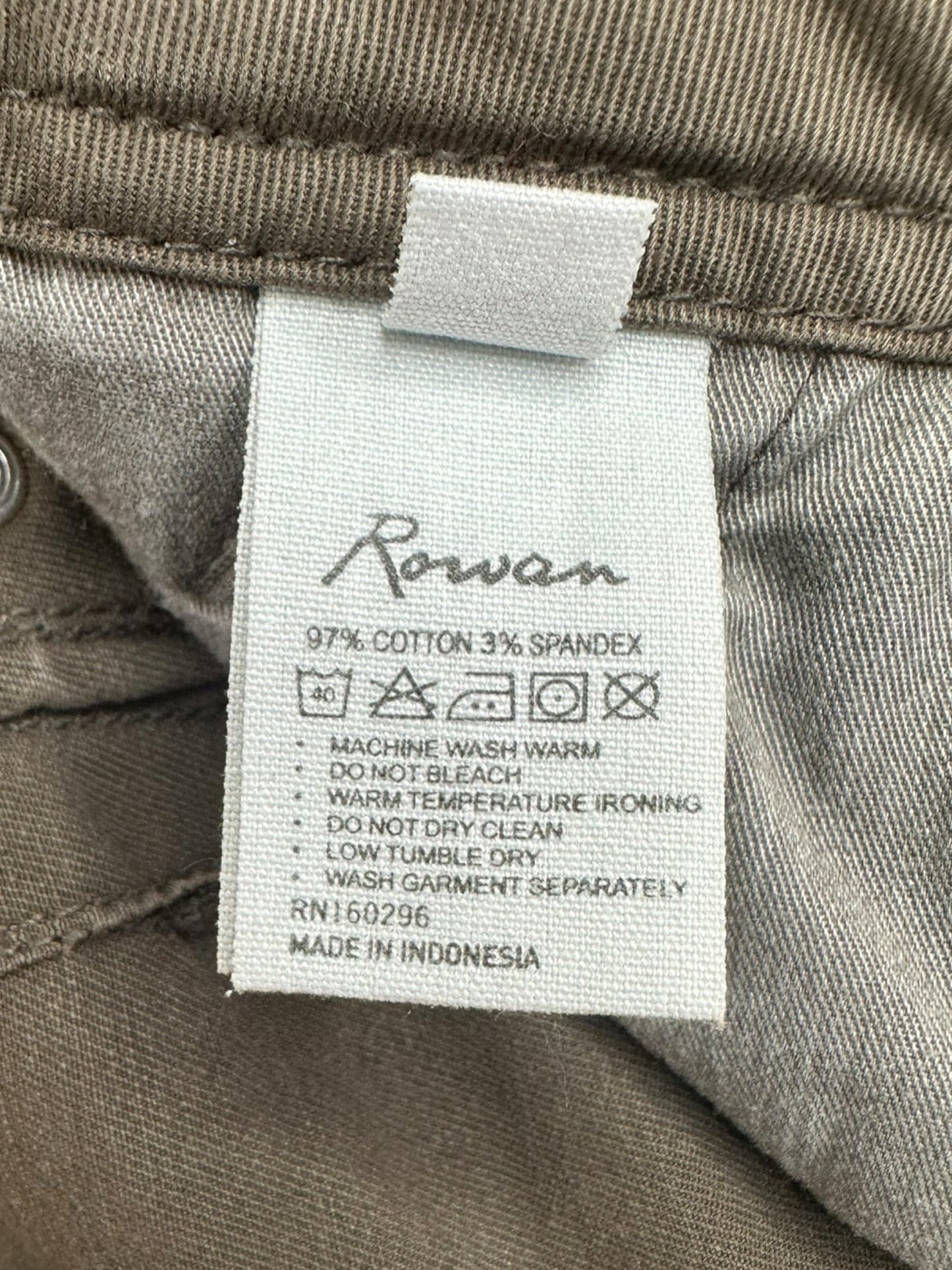 Rowan Brown Jalen Utility Pants Size 28