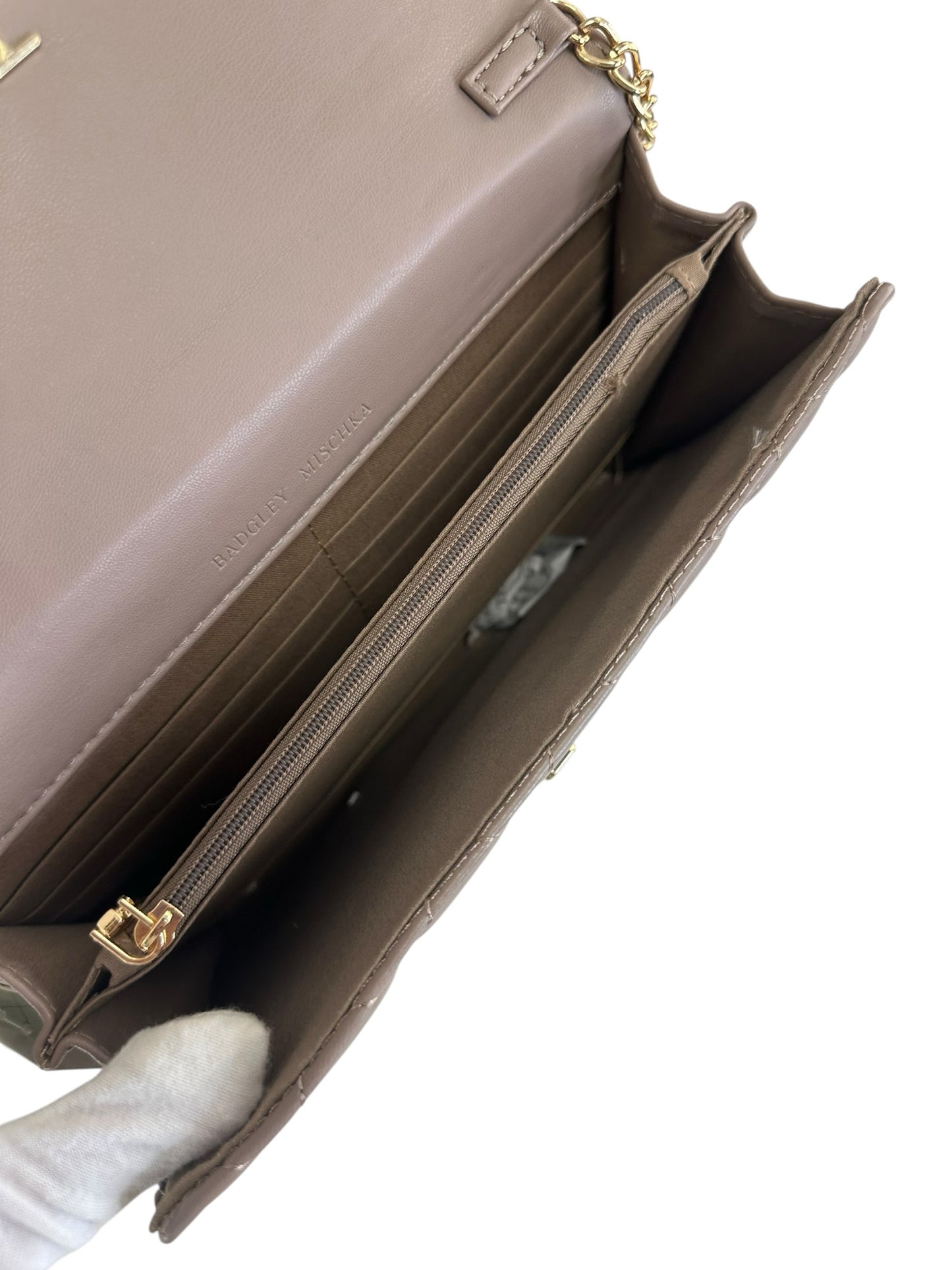 NWT Badgley Mischka Gray Purple Purse