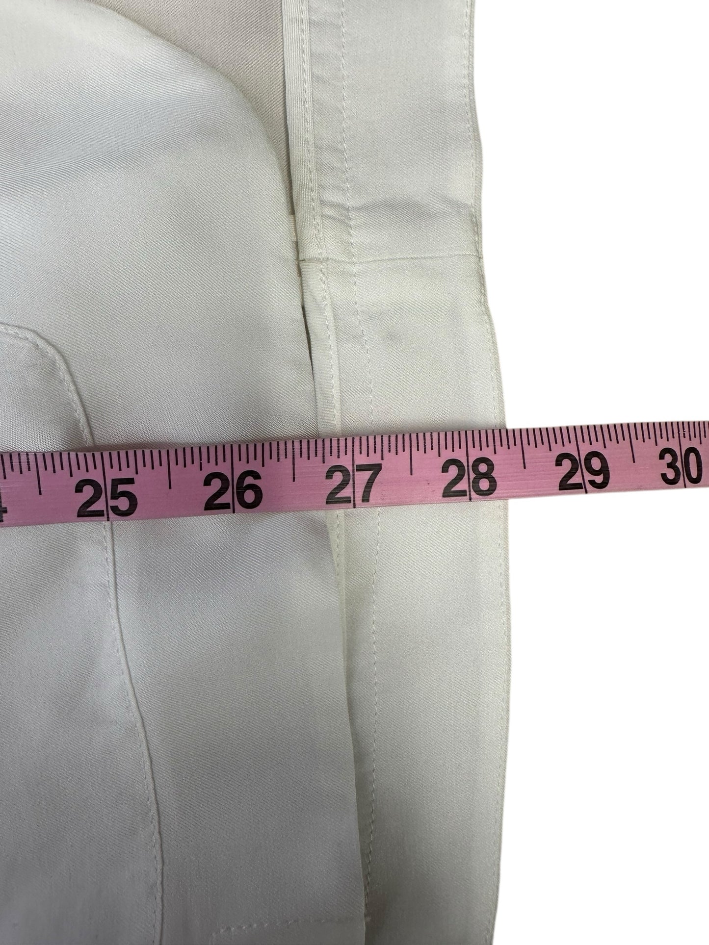 EQUIPMENT White Notched Collar Blazer Size 4