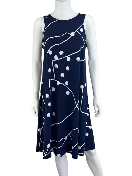 Clara Sunwoo Navy Stretch Knit Dress Size XS