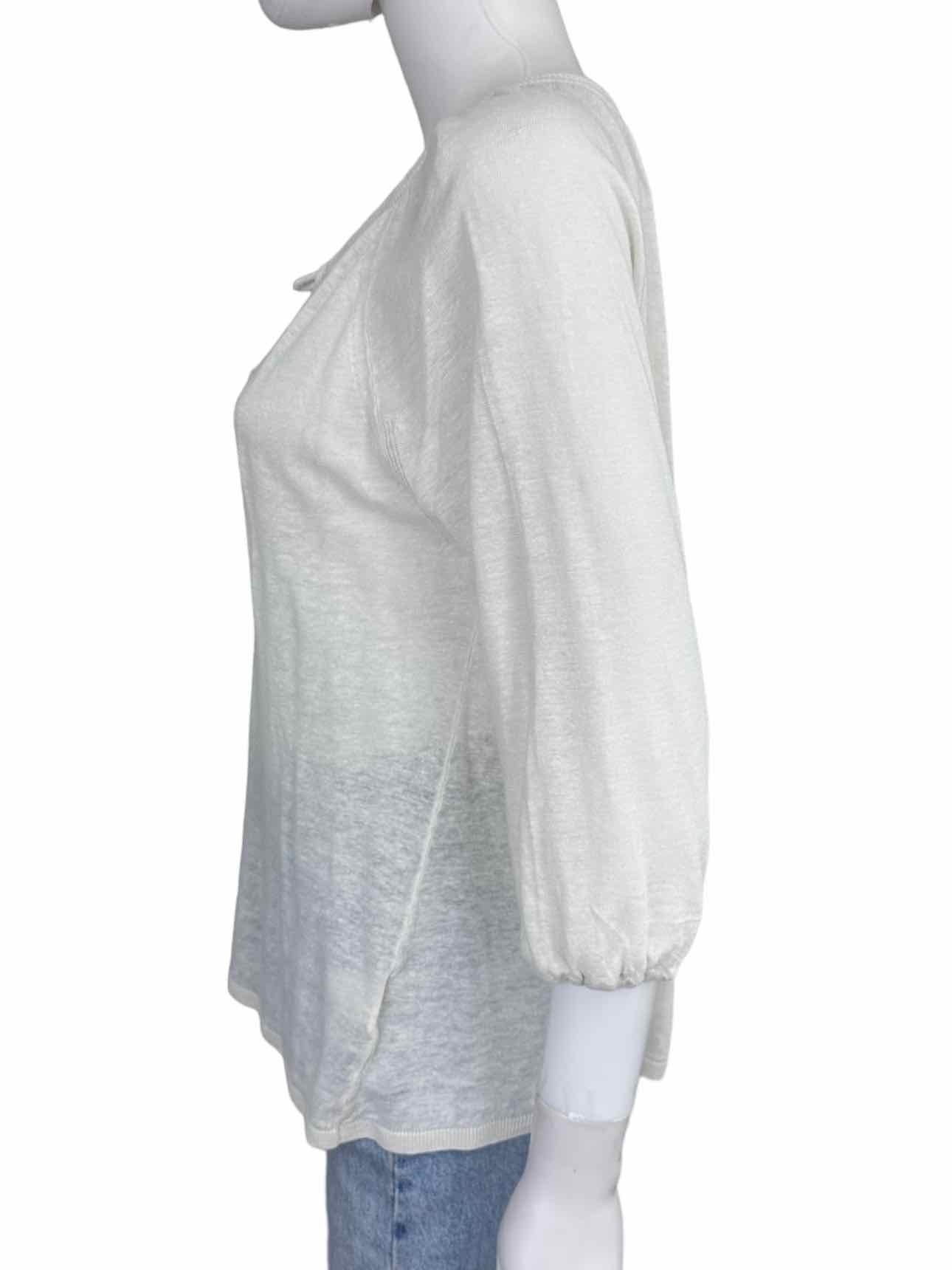 joie Ivory 100% Linen Sweater Size XS