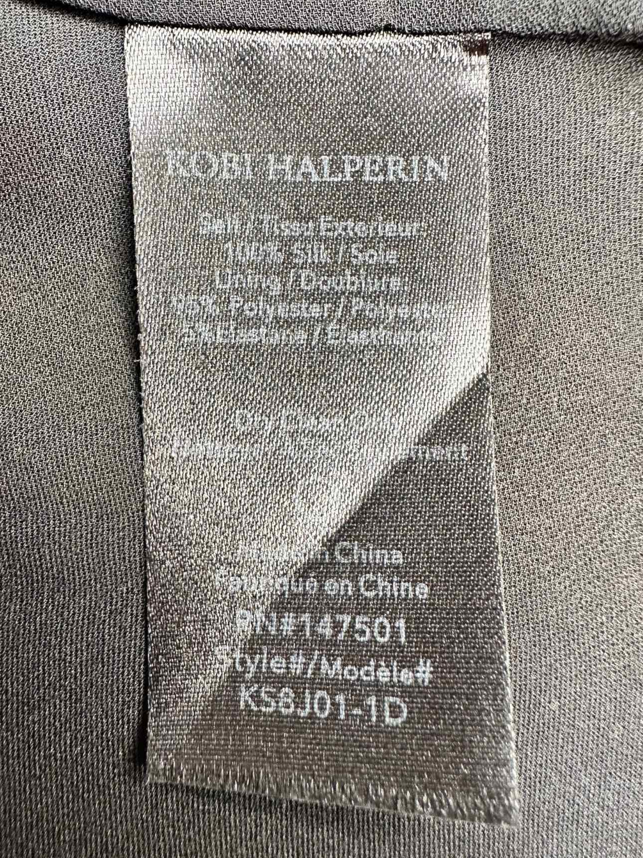 KOBI HALPERIN 100% Silk Black Dress Jacket Size M