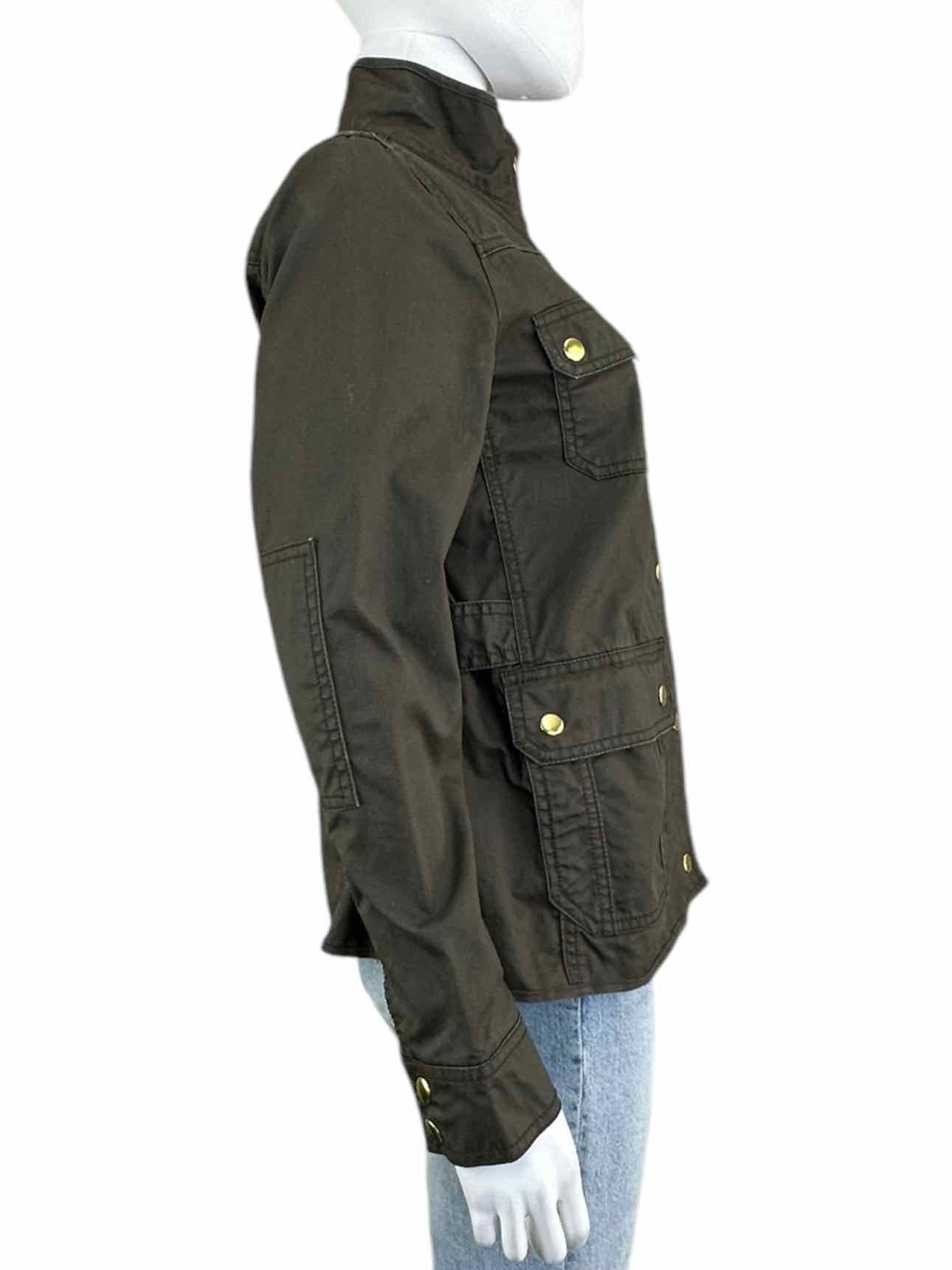 J. Crew Olive Zip-Up Jacket Size S