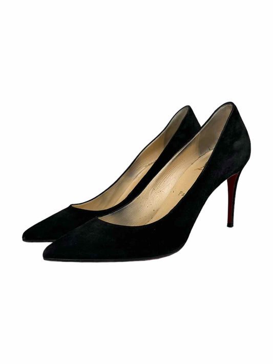 Christian Louboutin Black Suede Kate Stiletto Size 37