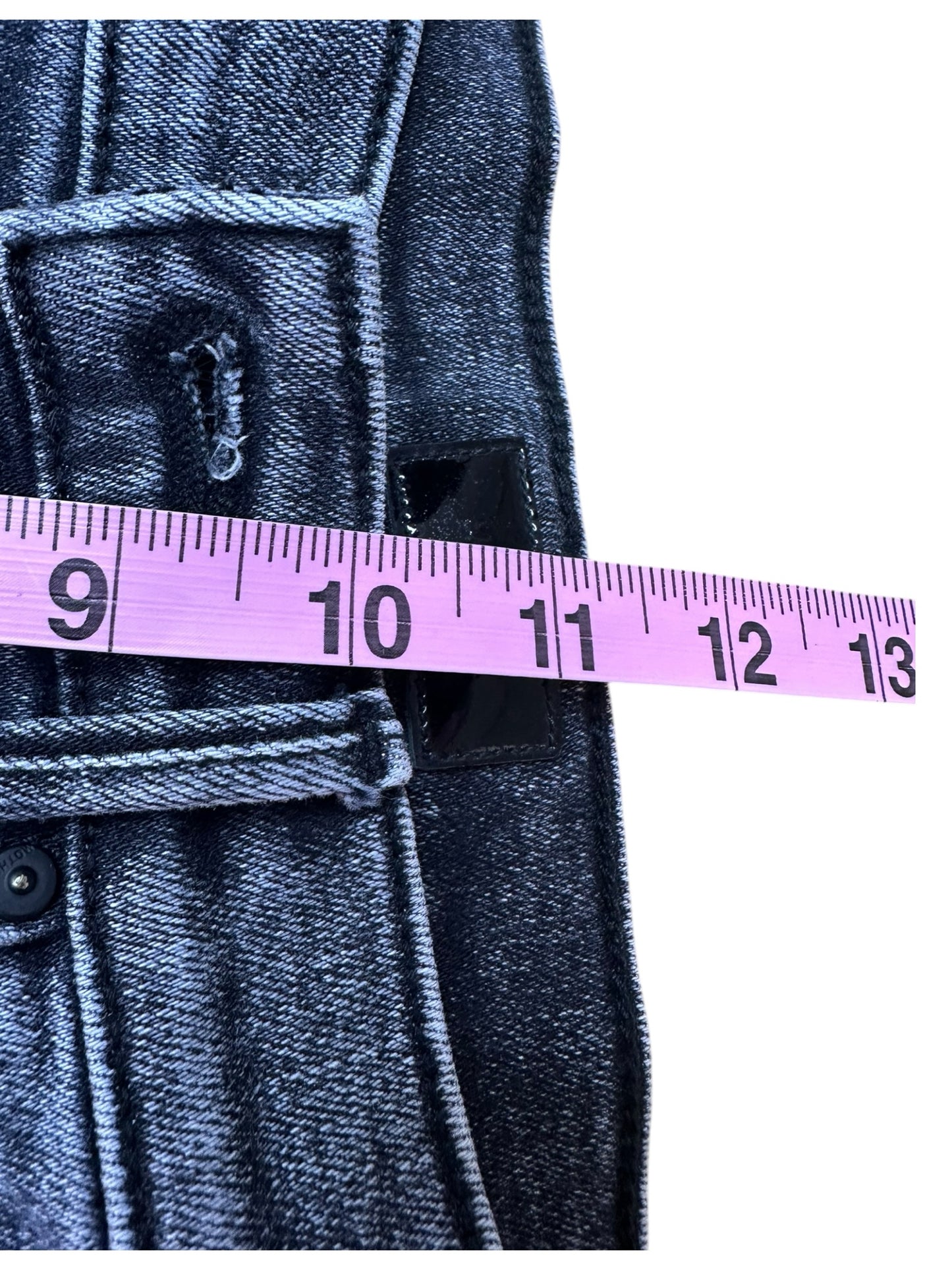 MOTHER Black Cropped Jeans Size 24