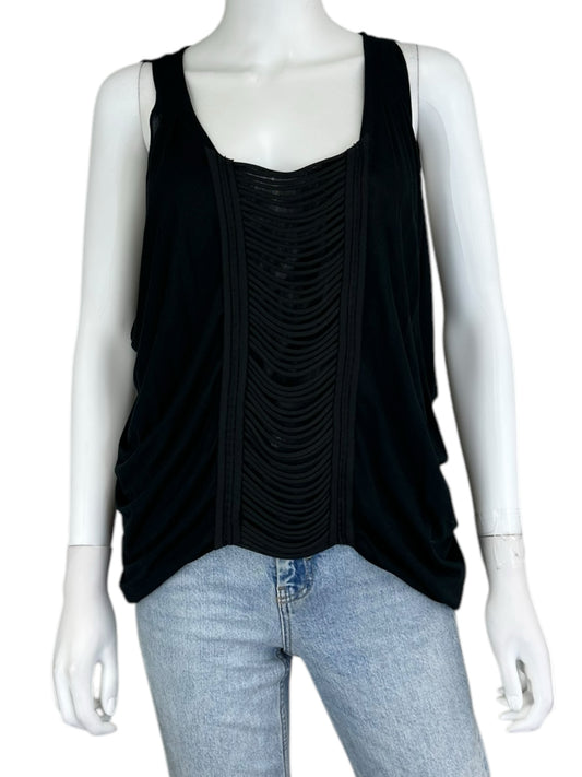BCBGMAXAZRIA Black Sleeveless Blouse Size S