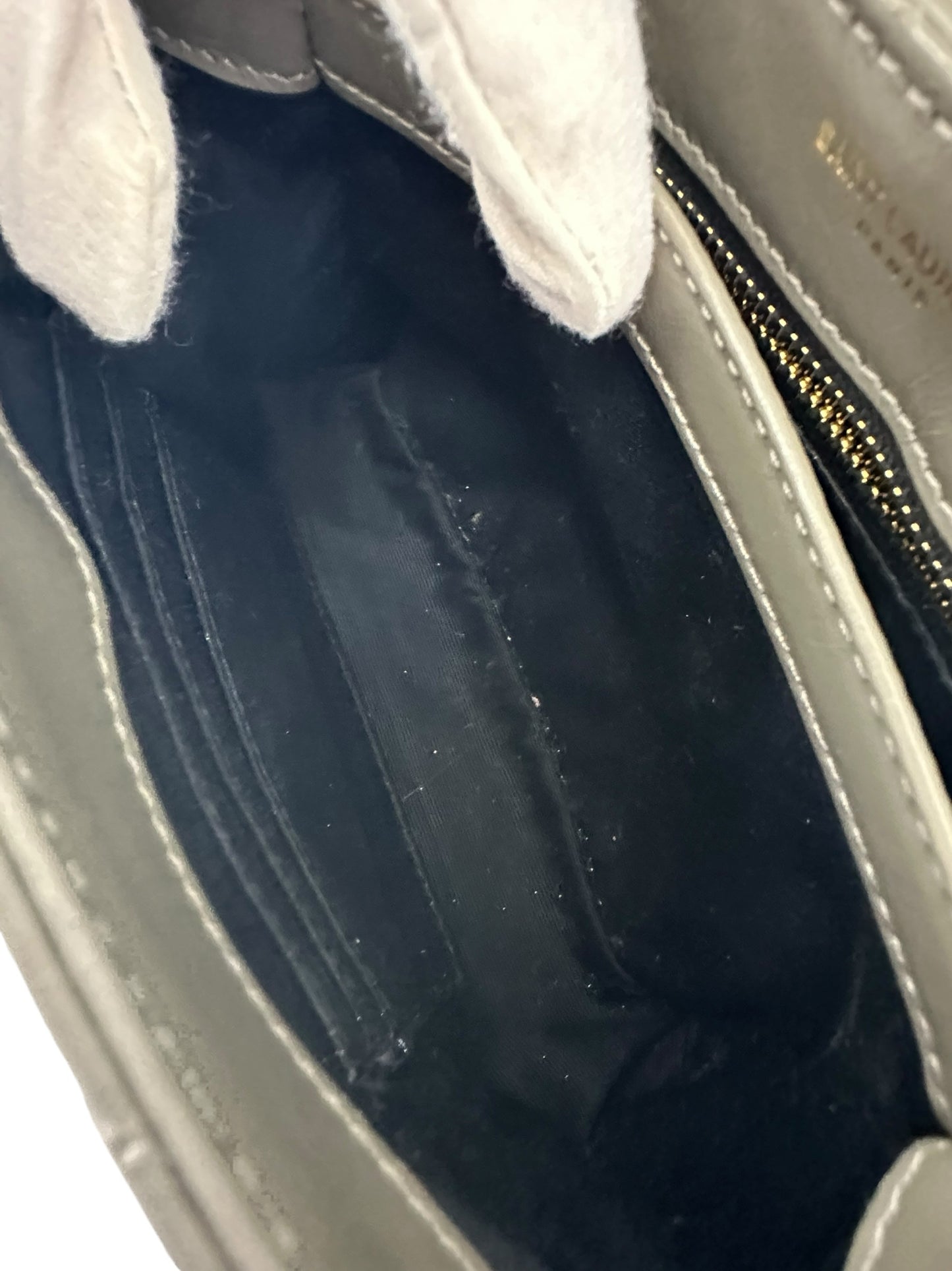 YVES SAINT LAURENT Lou Lou Grey Designer Handbag
