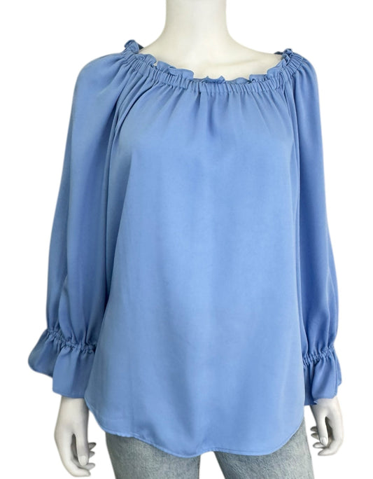 Talbots NWT Light Blue Blouse Size M