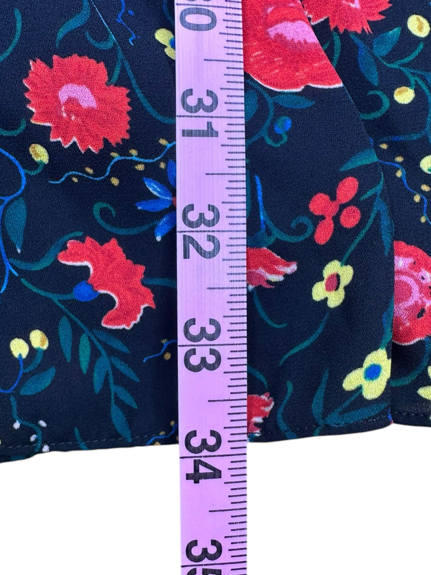 J. Crew Black Floral Mini Dress Size XS