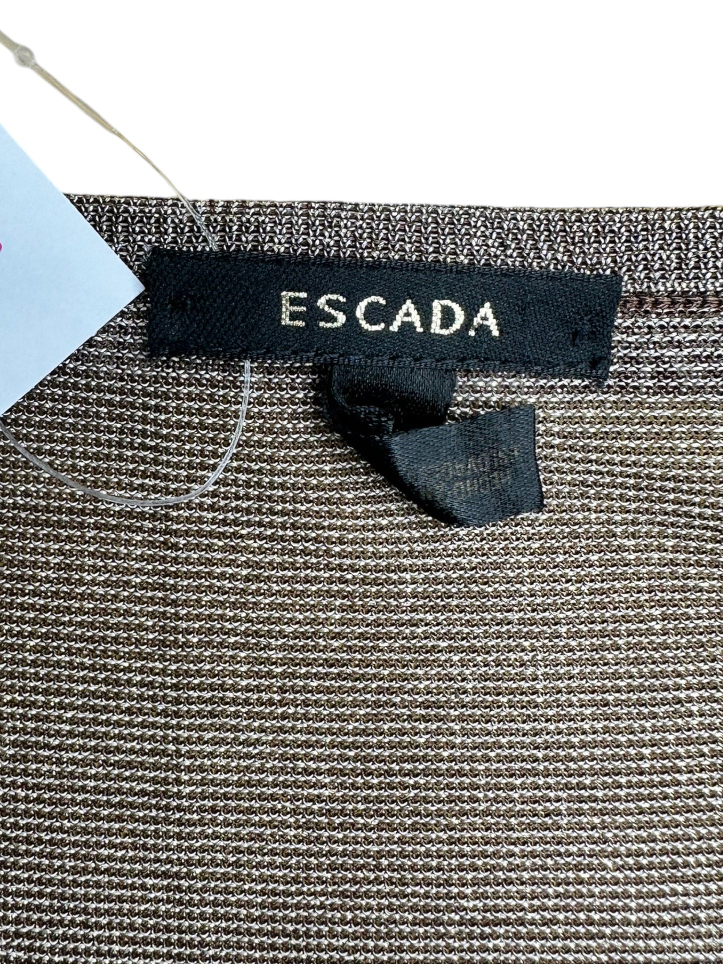 ESCADA Lightweight Brown Shimmer Sweater Cardigan Size 40