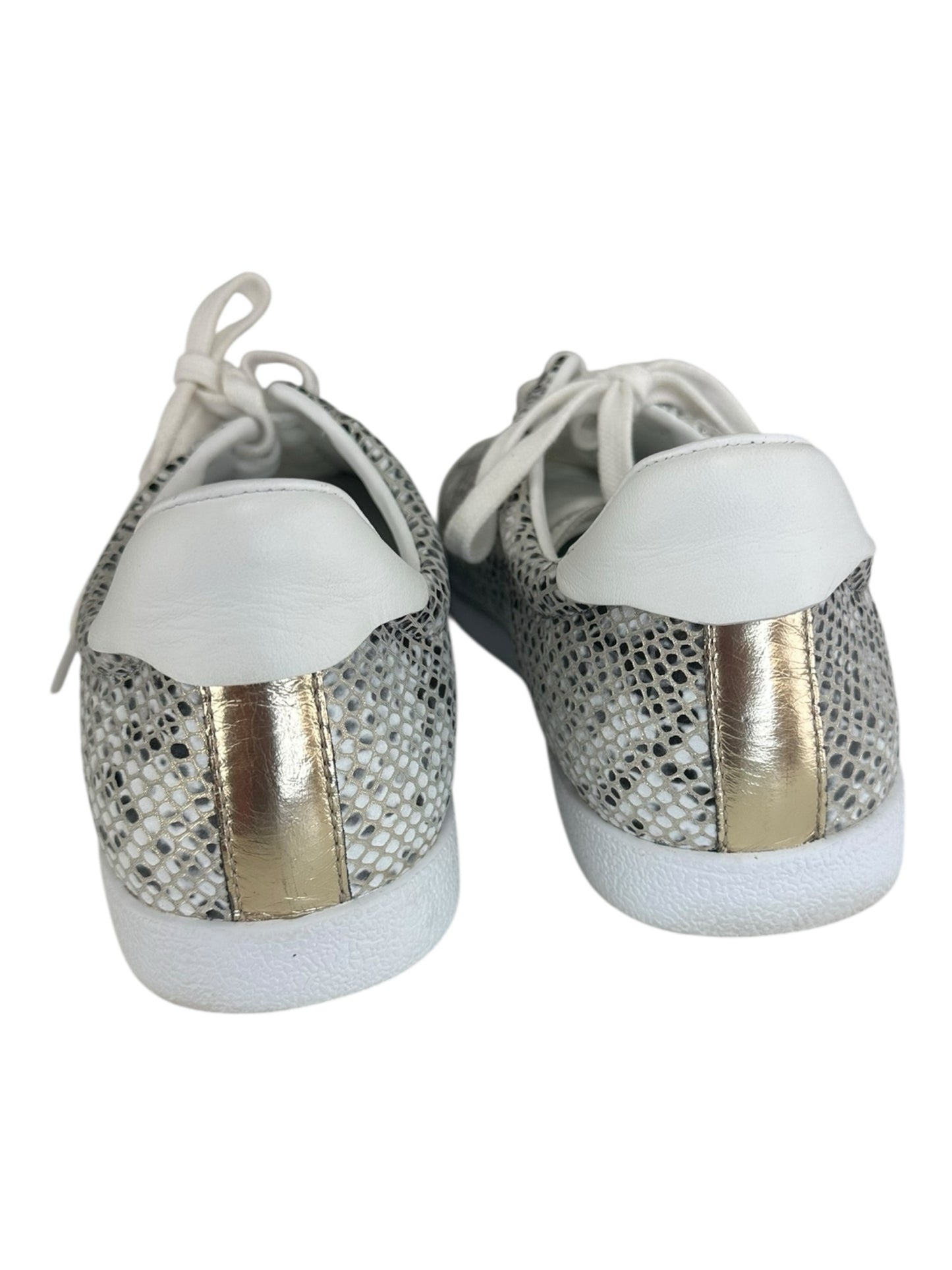 PAIGE Snakeskin AMY Lace-up Sneaker Size 8