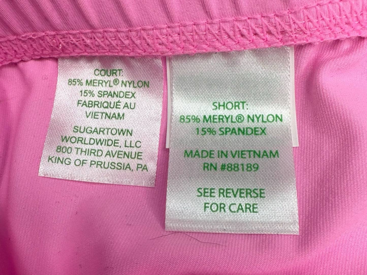 meryl X Lilly Pulitzer NWT Pink Active Shorts Size M