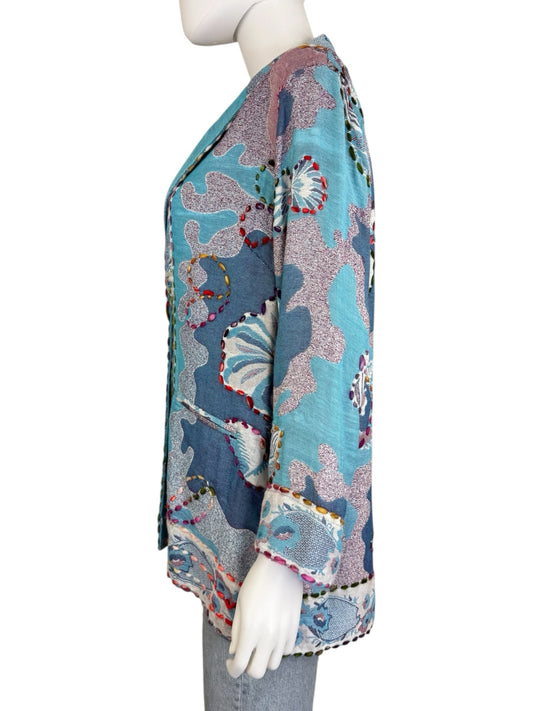 JOHN MARK NWT Jacquard Embroidered Jacket Size S