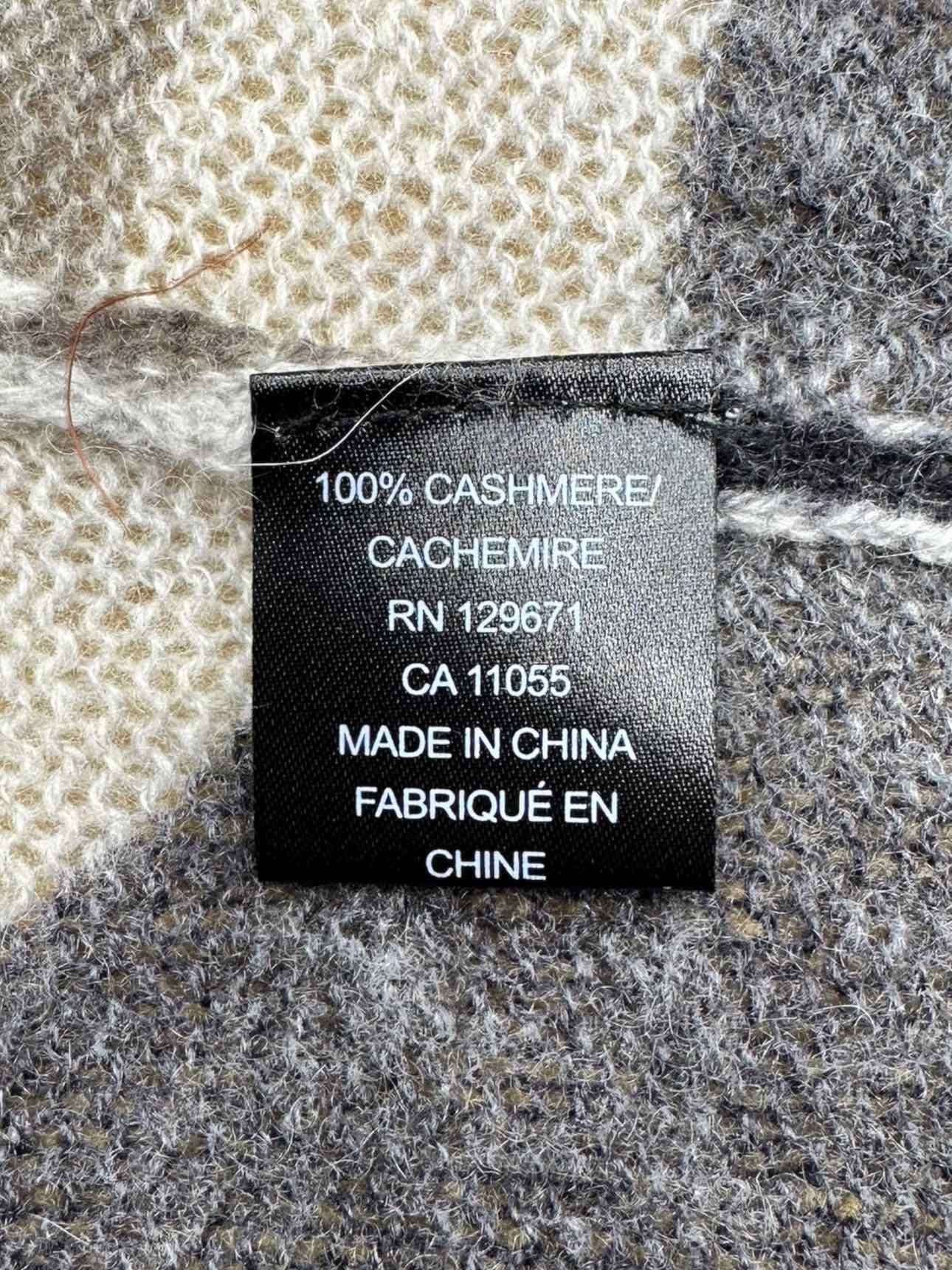 SKULL CASHMERE Gray Camoflauge Cashmere Sweater Size S