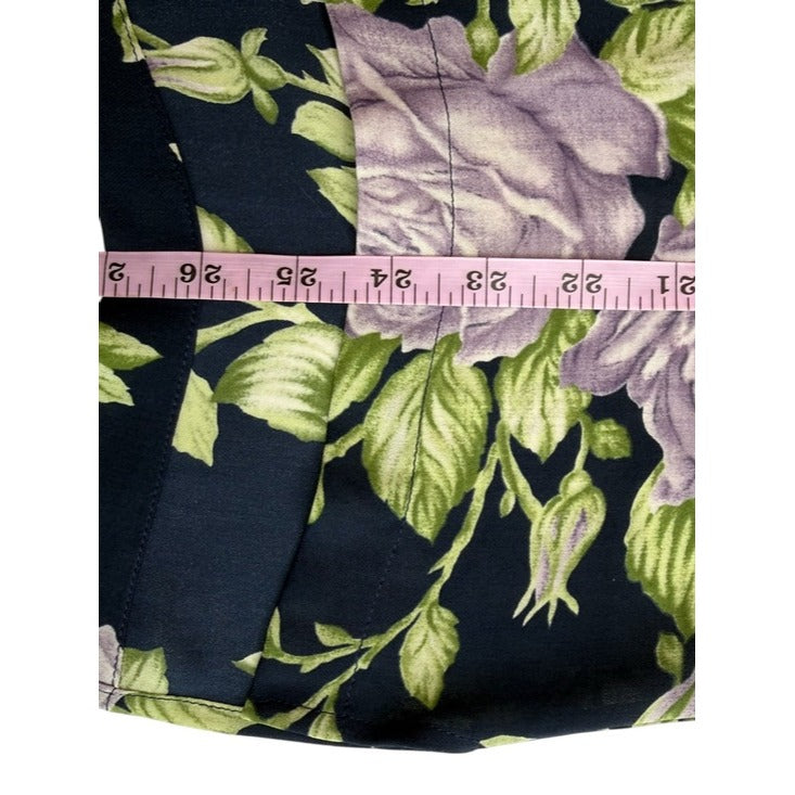 Rag & Bone Blue Floral 100% Silk Blouse Size XS