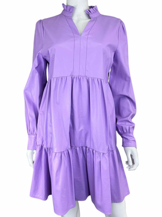 Karlie Tiered Purple Mini Dress Size L