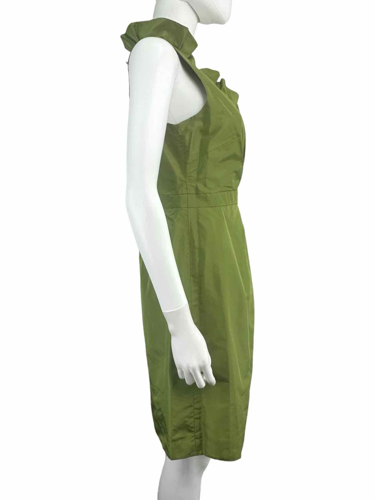 J. Crew Green Silk Cocktail Dress Size 6
