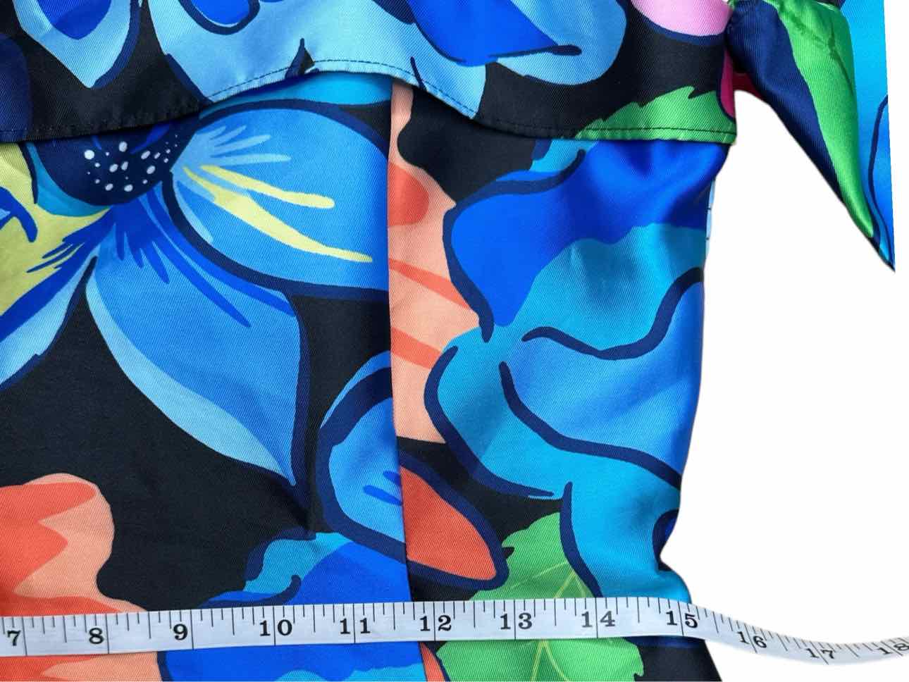 Klesis NWT Satin Floral Print Off Shoulder Cocktail Size L