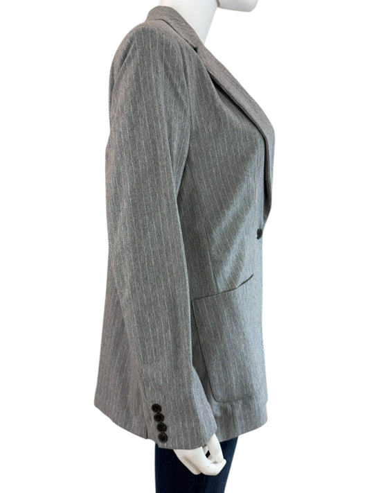 BANANA REPUBLIC Grey Pinstripe Blazer Size 6
