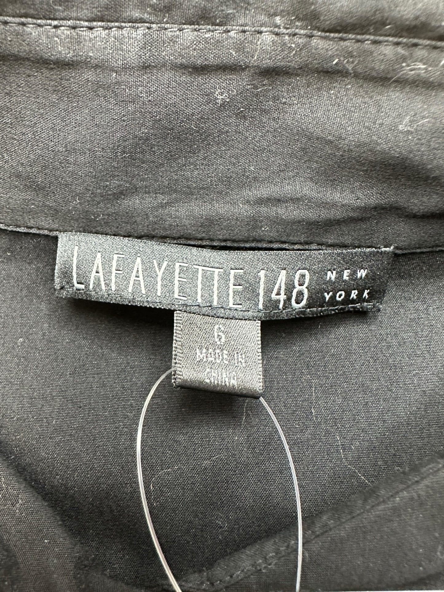 LAFAYETTE 148 NEW YORK Black Mini Shirt Dress Size 6
