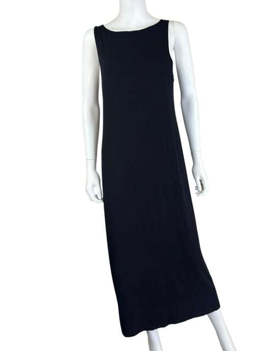 EILEEN FISHER Black Knit Maxi Dress Size S