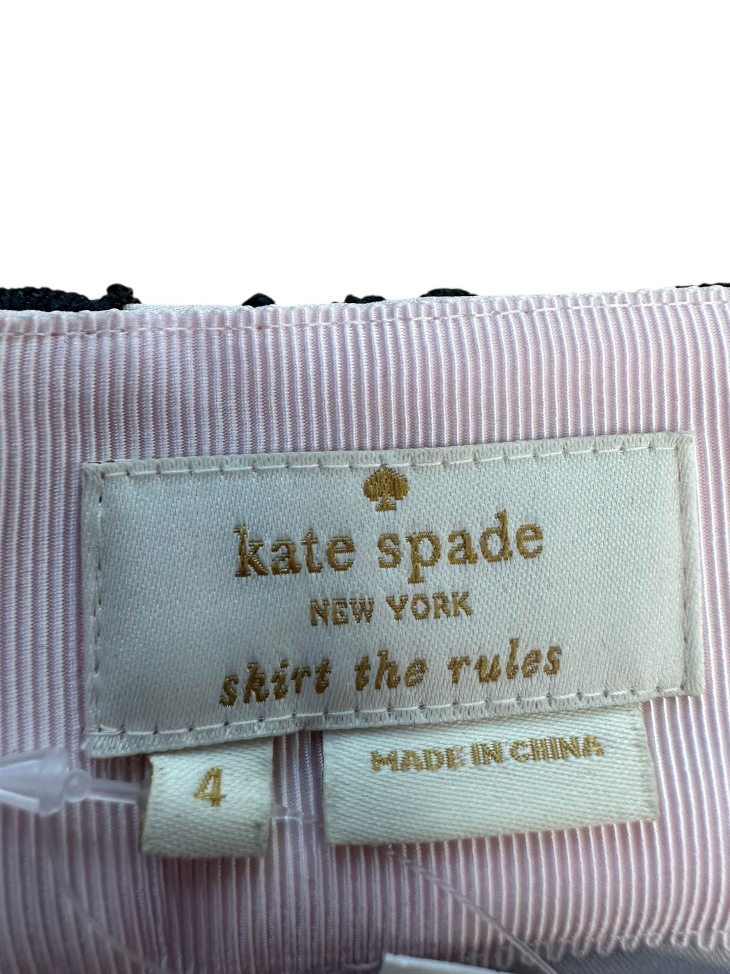 Kate Spade Navy Eyelet Pencil Skirt Size 4