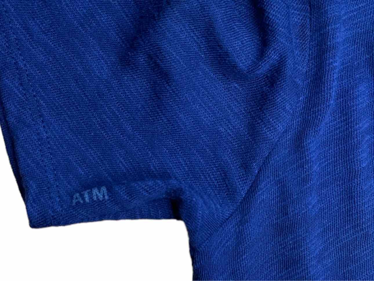 ATM NWT Navy 100% Cotton Knit Top Size S