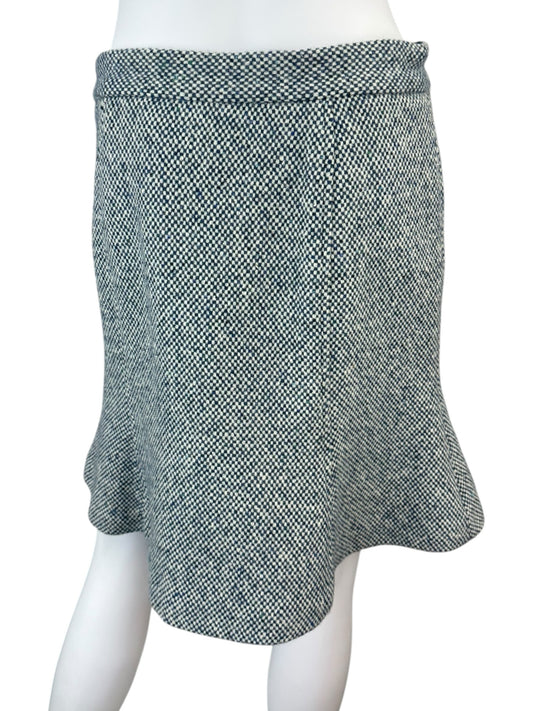 MARC JACOBS Blue 100% Virgin Wool Mini Skirt Size 6